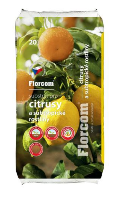 Florcom substrát pre citrusy a subtropické rastliny 20 l